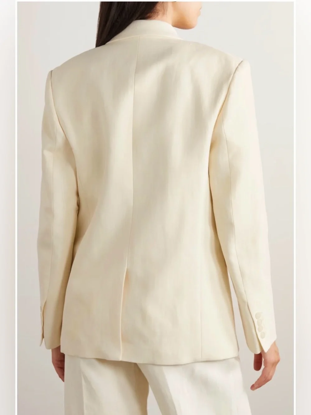 Nili Lotan's 'Francoise' oversized blazer in Ivory 2 - Picture 3 of 14